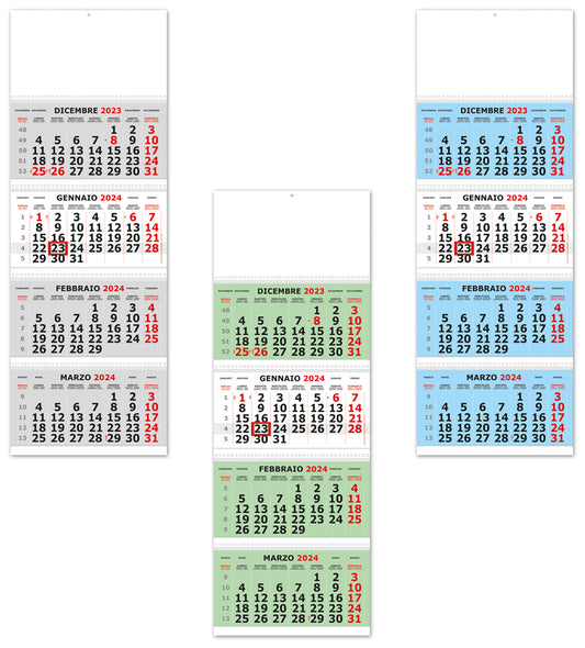 Calendario Trittico