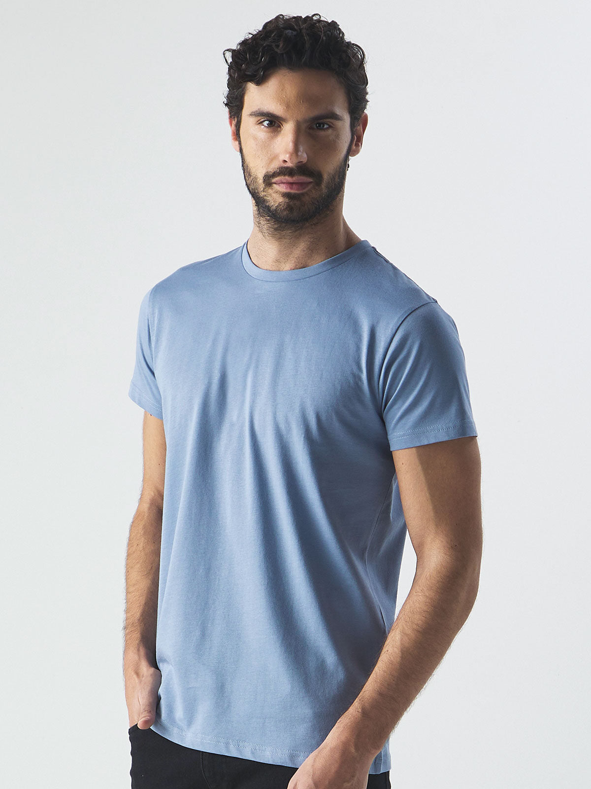 BS050 T-shirt organic Moon UOMO (TAGLIE GRANDI)