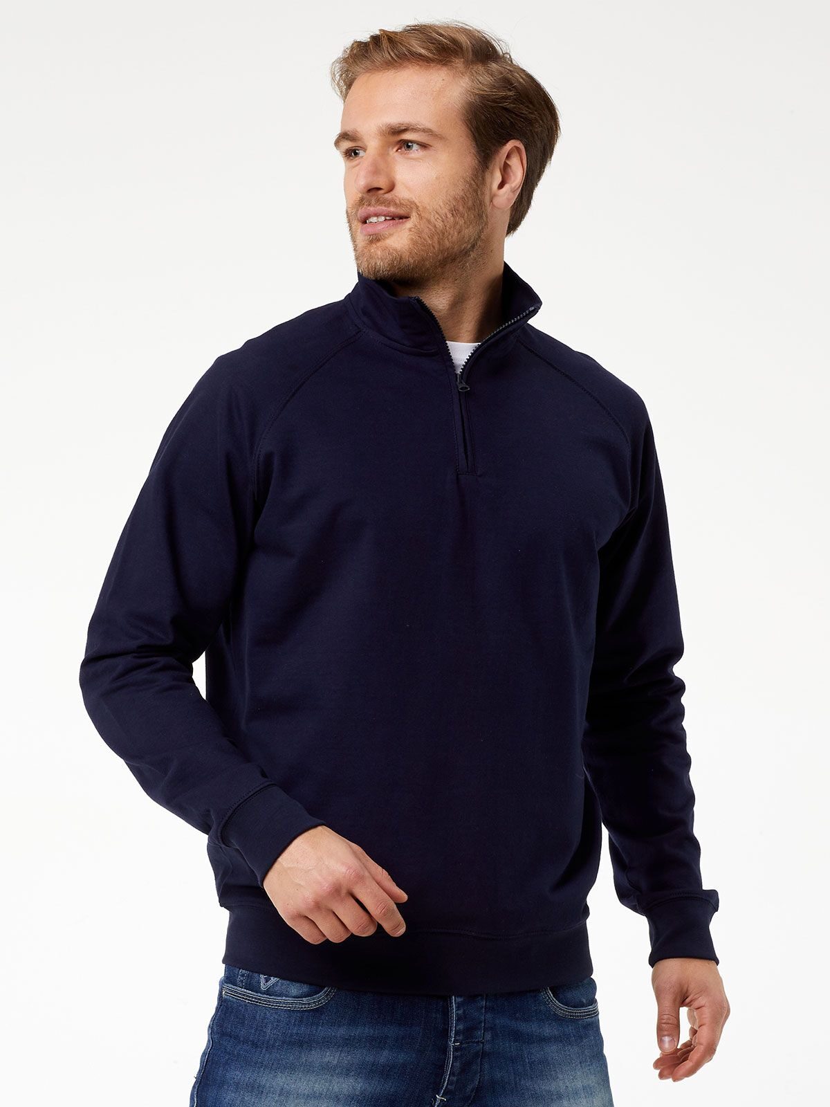 Felpa - Mezza Zip Leggera BS301