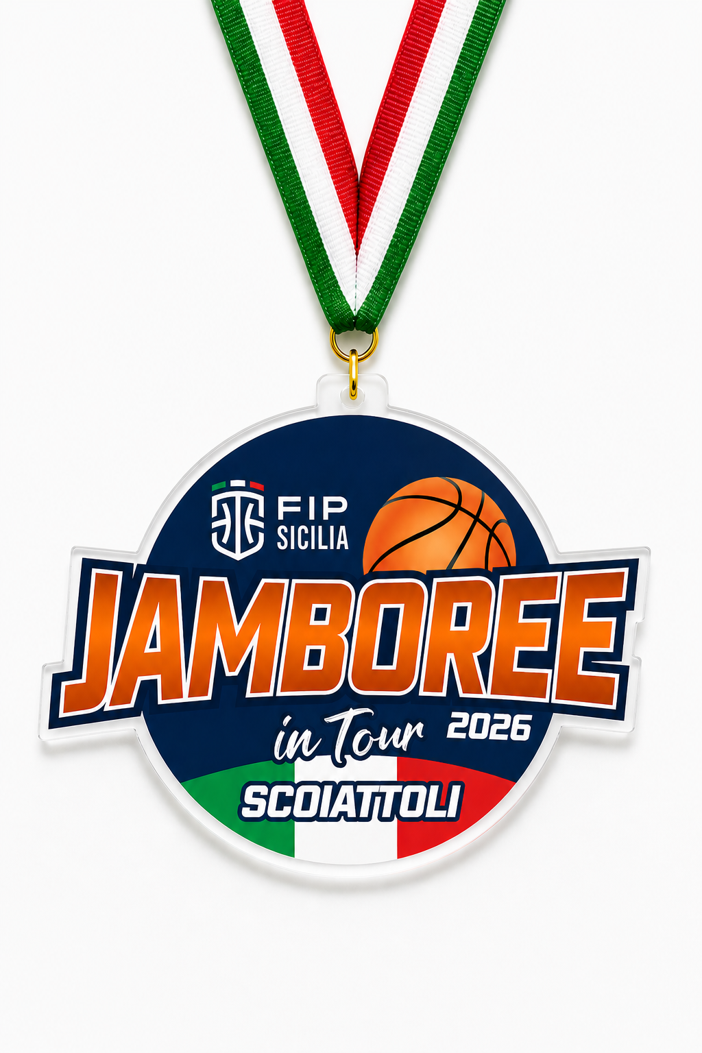 Medaglie JAMBOREE IN TOUR 2026 con laccetto tricolore