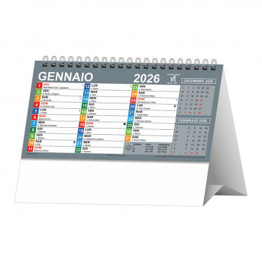 Calendario da Tavolo Mutlicolor 2026